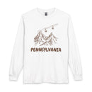 Pennsylvania Long Sleeve T-Shirt - Ski Mountain Gondola-1