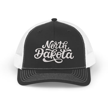 North Dakota Snapback Trucker Cap - Embroidered North Dakota Hat - 0