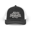 North Dakota Snapback Trucker Cap - Embroidered North Dakota Hat