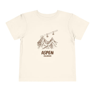 Aspen, Colorado Toddler T-Shirt — Vintage Gondola Ski Mountain Tee