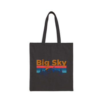 Big Sky, Montana Tote Bag - Cotton Canvas Big Sky Bag - 0