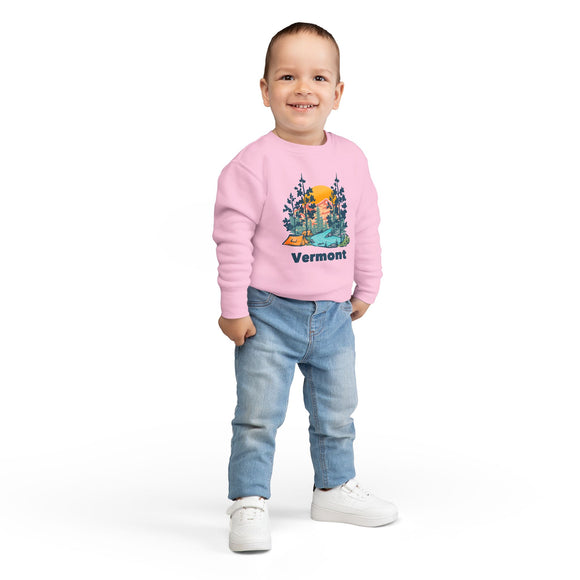 Vermont Toddler Sweatshirt - Vermont Toddler Crewneck Sweatshirt