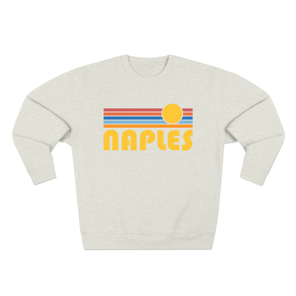 Premium Naples, Florida Retro Sun Graphic Sweatshirt