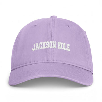 Buy orchid Jackson Hole, Wyoming Washed Baseball Cap - Vintage Coastal Comfort Colors