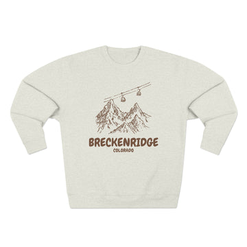 Premium Breckenridge, Colorado Gondola Ski Mountain Sweatshirt