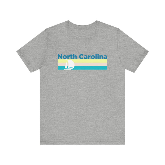 North Carolina T Shirt - Sailboat Graphic North Carolina Tee