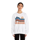 Alaska Sweatshirt Retro Mountains, Alaska Unisex Graphic Crewneck-9