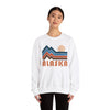 Alaska Sweatshirt Retro Mountains, Alaska Unisex Graphic Crewneck