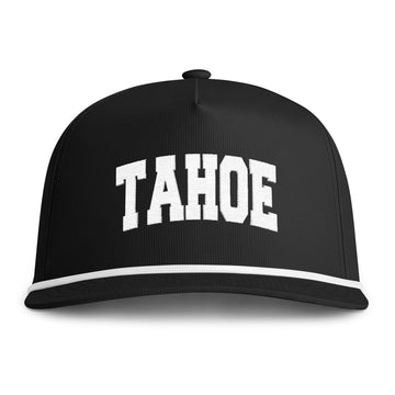 Buy black Lake Tahoe, California Embroidered Rope Hat - Vintage Sunwashed Rope Cap, Comfort Colors