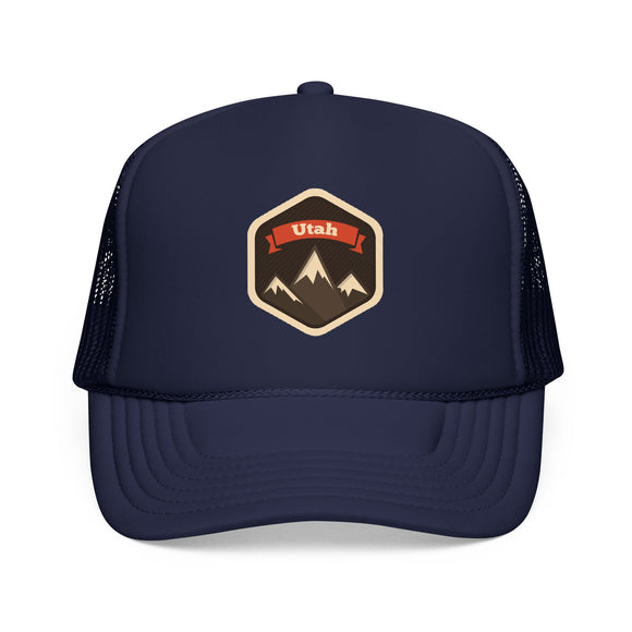 Utah Trucker Hat - Utah Foam Mountain Cap