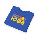 Iowa Toddler Sweatshirt - Retro Sun Iowa Toddler Crewneck Sweatshirt-11