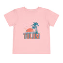 Tulum, Mexico Toddler T-Shirt - Retro Palm Tree Toddler Tulum Shirt-4