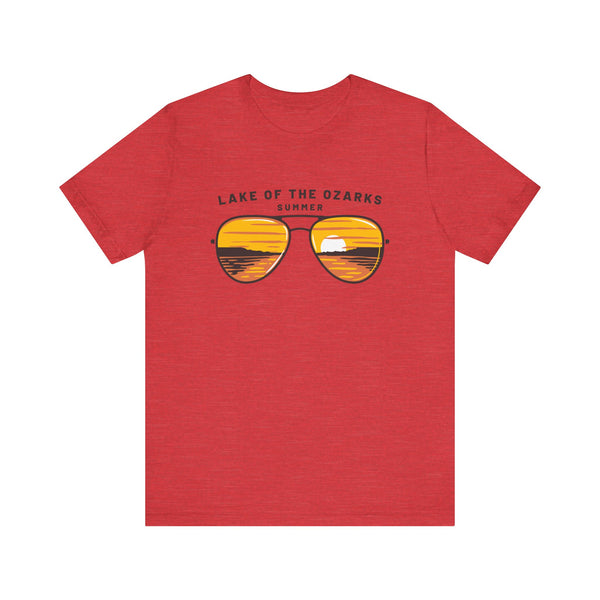 Lake of the Ozarks, Missouri T Shirt - Sunglasses Lake Graphic Tee