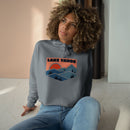 Women's Lake Tahoe, California Crop Hoodie - Premium Mountain Crop Sweatshirt-9