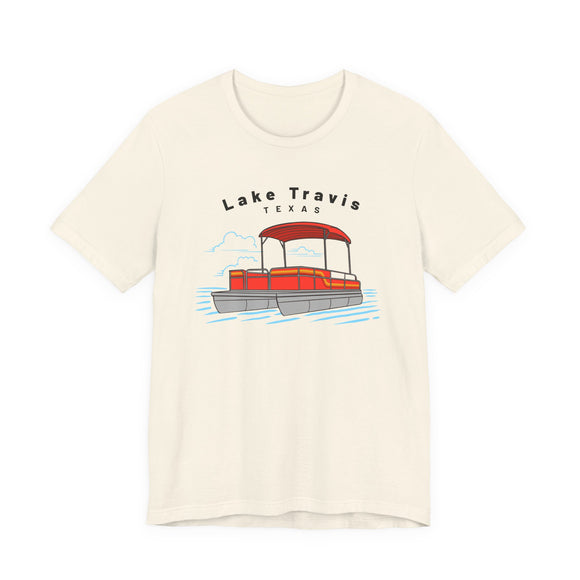 Lake Travis, Texas T Shirt - Pontoon Boat Tee