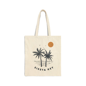Siesta Key, Florida Tote Bag - Cotton Canvas Siesta Key Bag