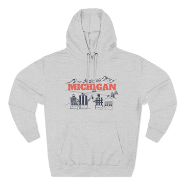 Premium Michigan Après-ski Hoodie - Unisex Sweatshirt - 0
