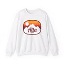 Alta, Utah Sweatshirt - Unisex Retro Ombre Crewneck Alta Sweatshirt-5