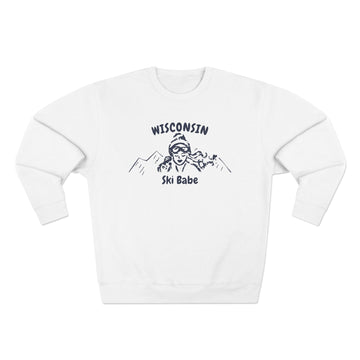 Premium Wisconsin Ski Babe Sweatshirt - 0