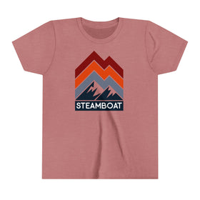 Steamboat, Colorado Youth Shirt - Retro Mountain Steamboat Kid's T-Shirt