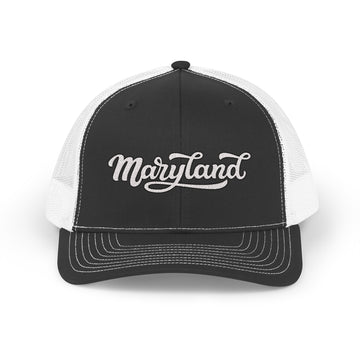 Maryland Snapback Trucker Cap - Embroidered Maryland Hat - 0