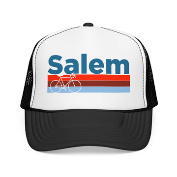 Buy black-white Salem, Oregon Trucker Hat - Foam Salem Bike Cap