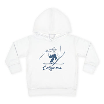 California Toddler Hoodie - Unisex Vintage Skiing California Sweatshirt