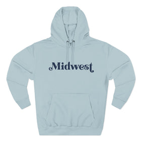 Buy blue-mist Premium Midwest Retro Hoodie