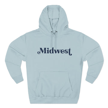 Buy blue-mist Premium Midwest Retro Hoodie