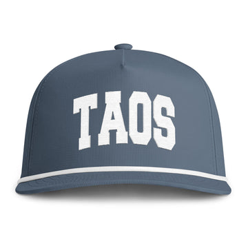 Taos, New Mexico Embroidered Rope Hat - Vintage Sunwashed Rope Cap, Comfort Colors
