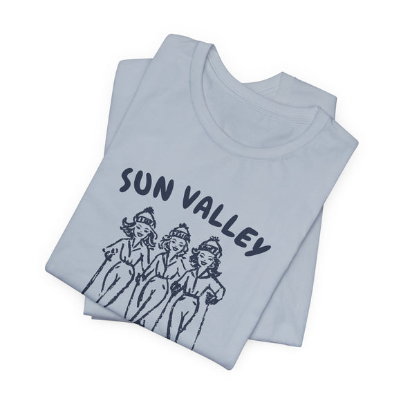 Sun Valley, Idaho Ski Babes T‑Shirt — Retro Skiing Graphic Tee
