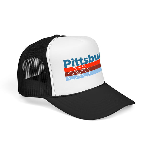 Pittsburgh, Pennsylvania Trucker Hat - Foam Pittsburgh Bike Cap