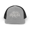 North Dakota Snapback Trucker Cap - Embroidered North Dakota Hat