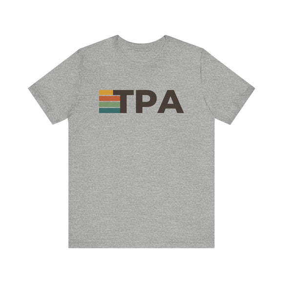 Tampa, Florida tee - TPA t shirt retro stripes