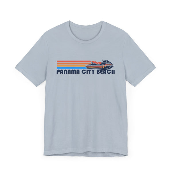 Panama City Beach, Florida T Shirt - Retro Jetski PWC Graphic Tee