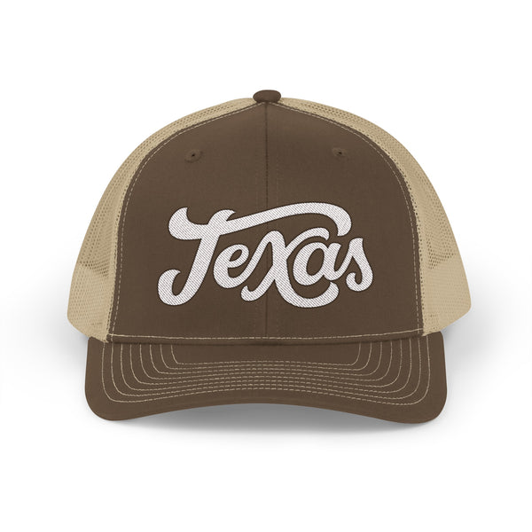 Texas Snapback Trucker Cap - Embroidered Texas Hat