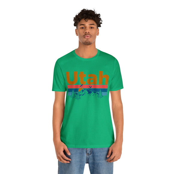 Utah T-Shirt - Mountain Sunset Unisex Utah Shirt