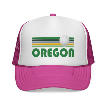 Buy pink Oregon Retro Golf Trucker Hat