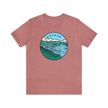 Buy heather-mauve Oregon T-Shirt - Unisex Oregon Shirt