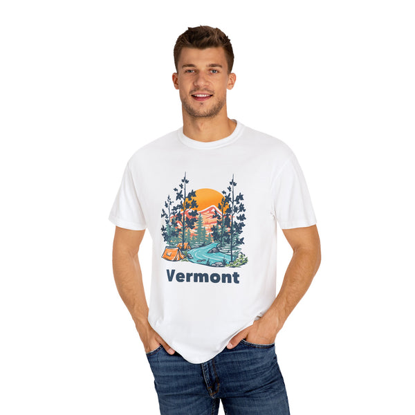 Vermont Graphic Tee, Comfort Colors Retro Unisex T shirt