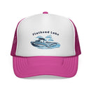 Flathead Lake Wakeboard Boat Trucker Hat-4