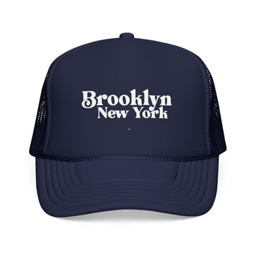 Brooklyn, New York Trucker Hat - Foam Brooklyn Cap