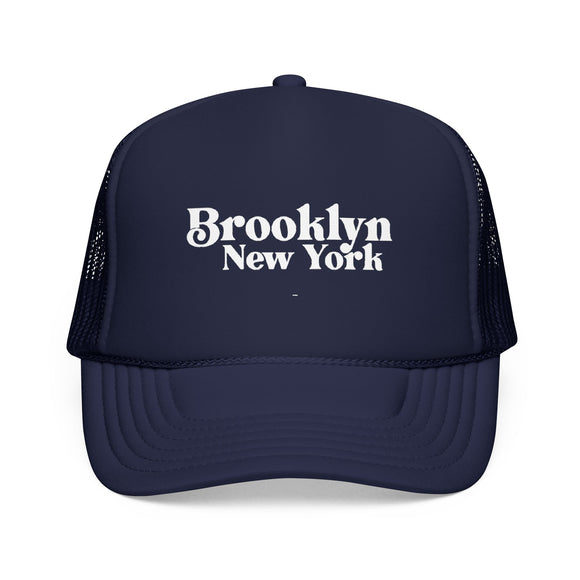 Brooklyn, New York Trucker Hat - Foam Brooklyn Cap