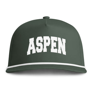 Buy moss Aspen, Colorado Embroidered Rope Hat - Vintage Sunwashed Rope Cap, Comfort Colors