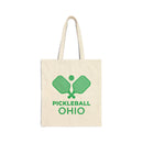 Ohio Cotton Canvas Pickleball Ohio Tote Bag-1