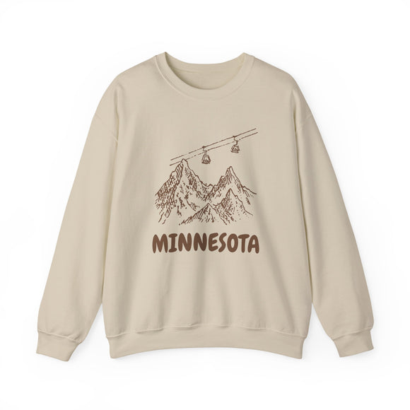 Minnesota Mountain Gondola Sweatshirt, Travel Graphic