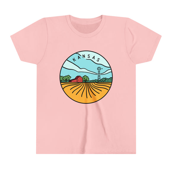 Kansas Youth T-Shirt - Unisex Kids Kansas Shirt