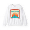 Retro California Sweatshirt, Mountain Sun Design, Unisex Crewneck, Gift for Outdoorsy Friends, Vintage California Jumper