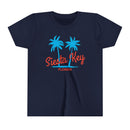 Siesta Key, Florida Youth Shirt - Retro Palm Tree Siesta Key Kid's T-Shirt-1