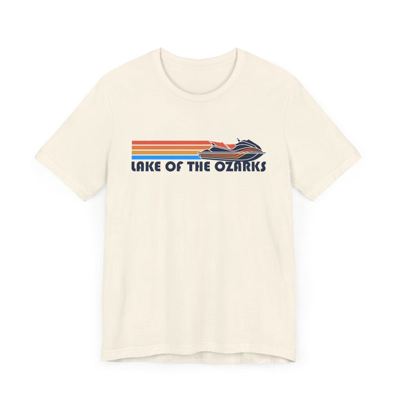 Lake of the Ozarks, Missouri T Shirt - Retro Jetski PWC Graphic Tee